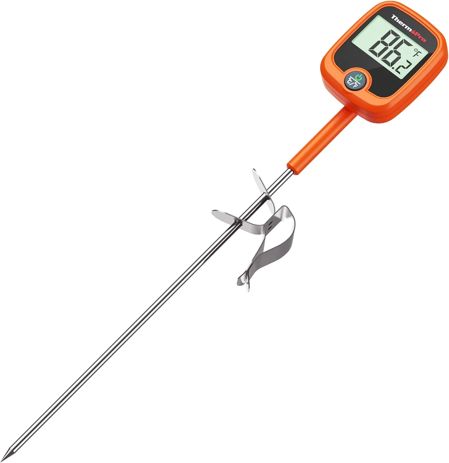 Durable ThermoPro TP509 Candy Thermometer with Pot Clip 10 Long Probe Instant Read Meat Food Thermometer with LCD Selected