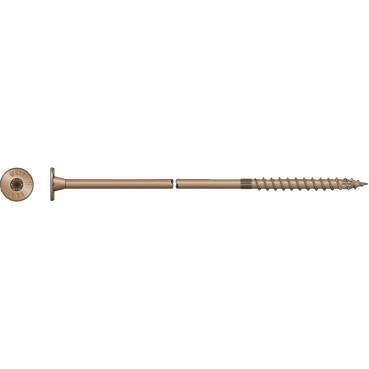 Recyclable Simpson Strong-Tie Strong-Drive SDWS Timber Exterior Grade 0.220 in. x 8 In. T40 Screw Top-Quality