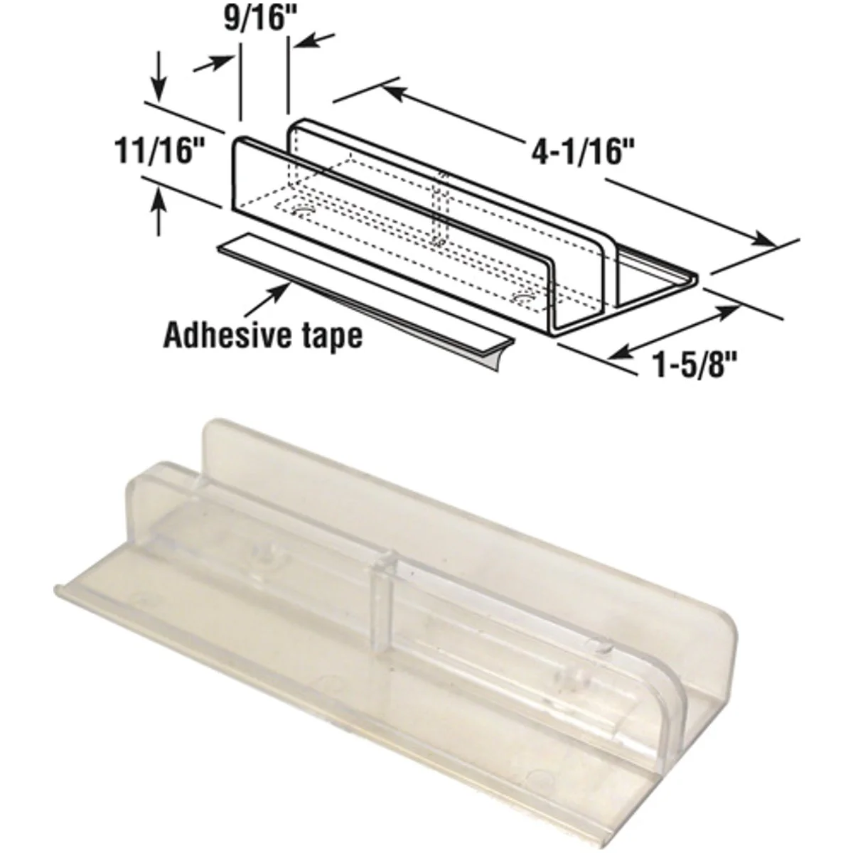 High-Quality Prime-Line Closet Finger Door Pull Bottom Sliding Shower Door Guide Breathable