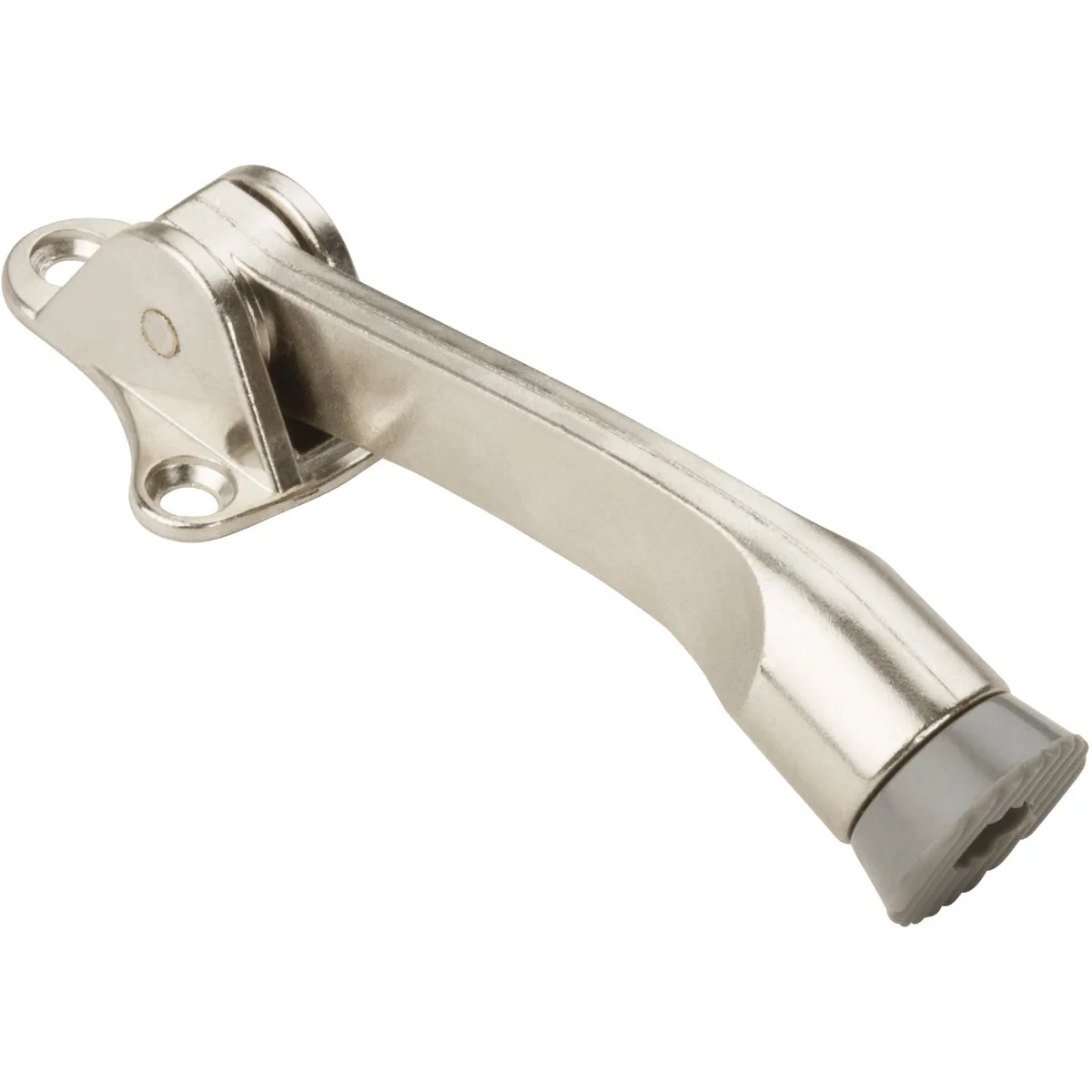 Practical National Satin Nickel Kickdown Door Stop Secure
