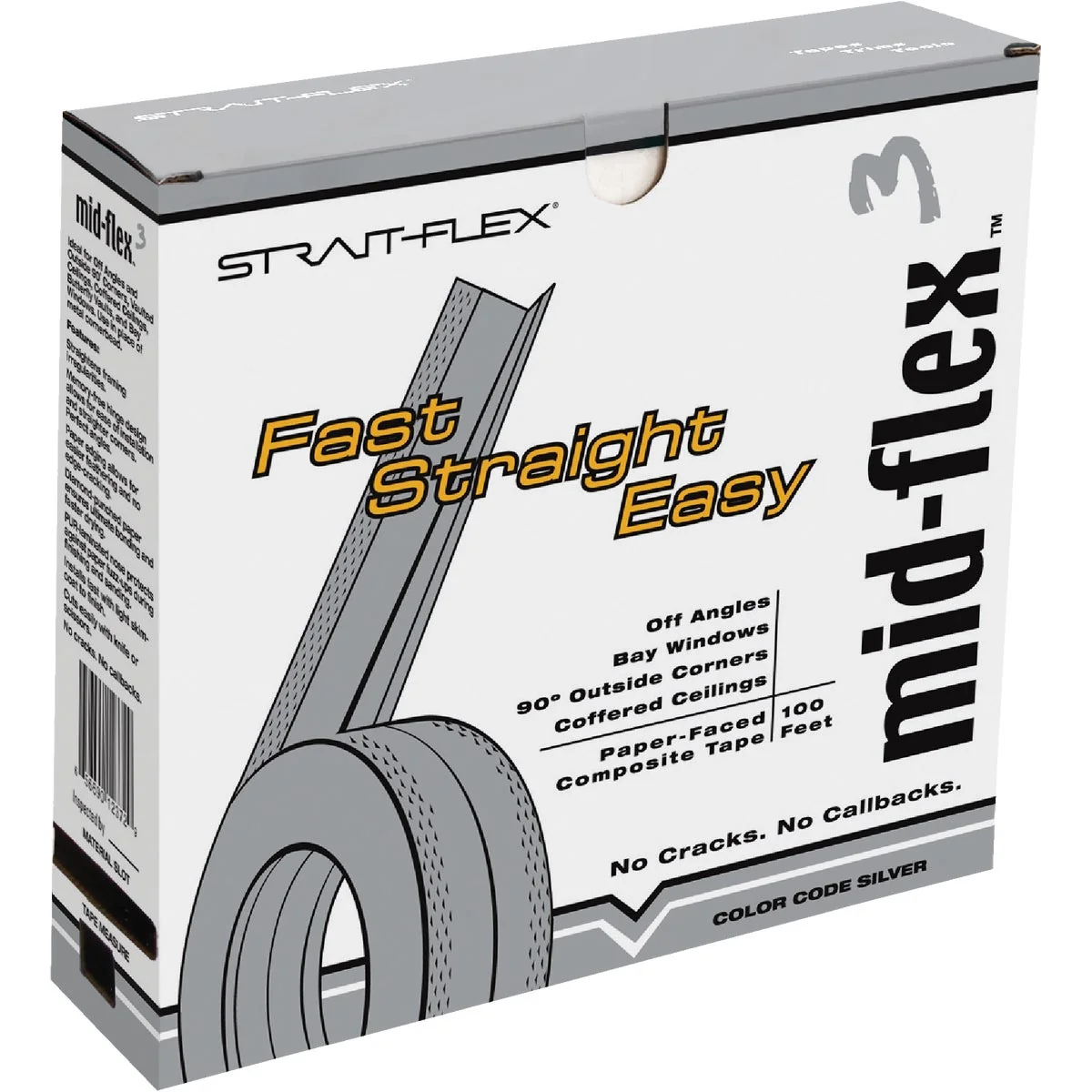 Healthy ClarkDietrich Strait-Flex Mid-Flex 3 100 Ft. x 3 In. Drywall Tape Quality