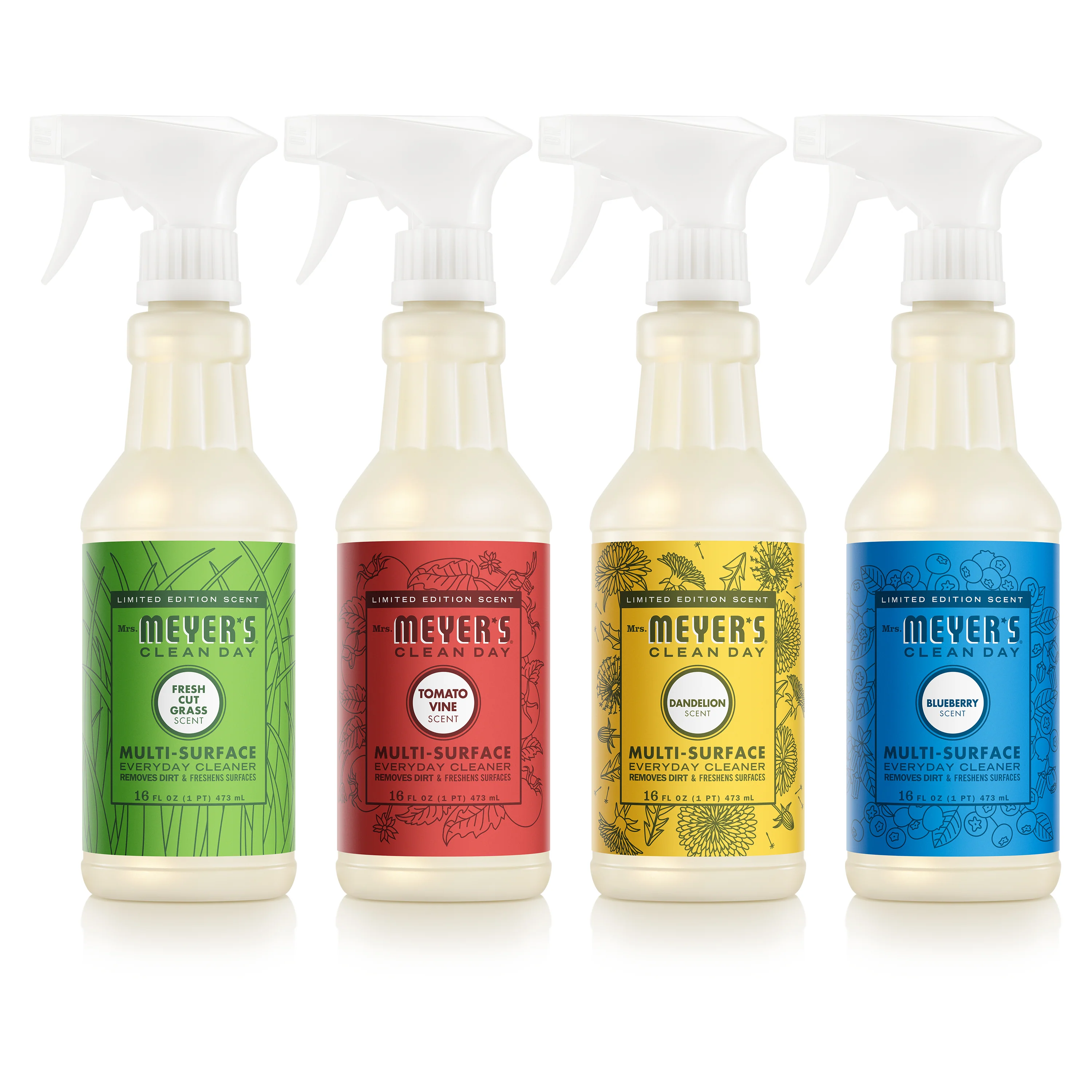 Safe Mrs. Meyer's Summer Multi-Surface Cleaner Collection Official