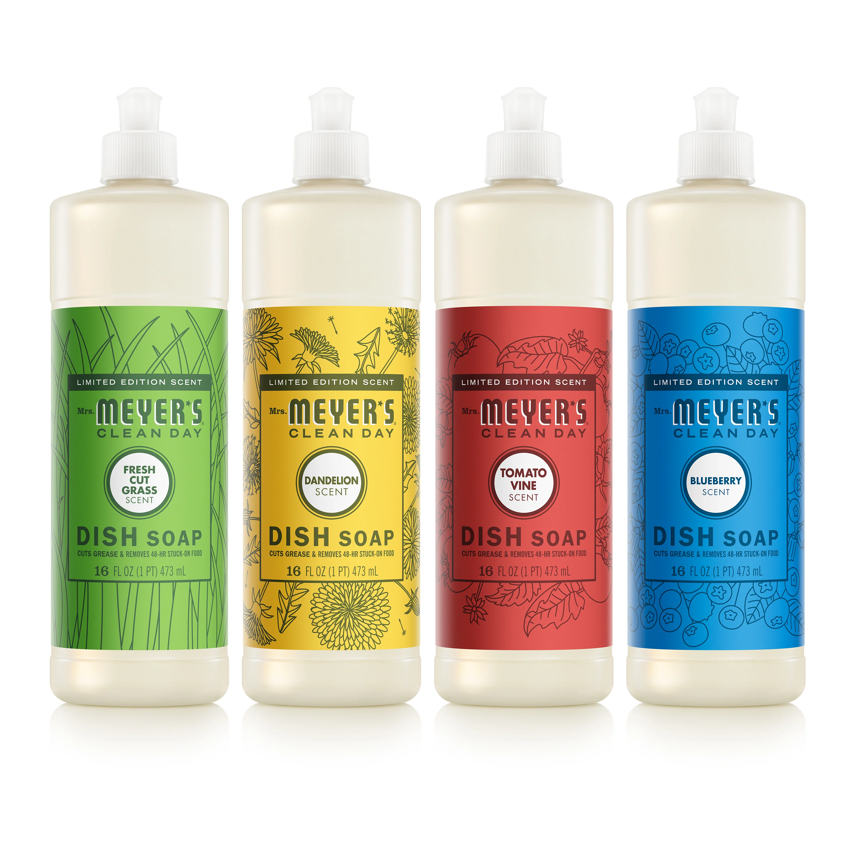 High-Grade Mrs. Meyer's Summer Dish Soap Collection Secure