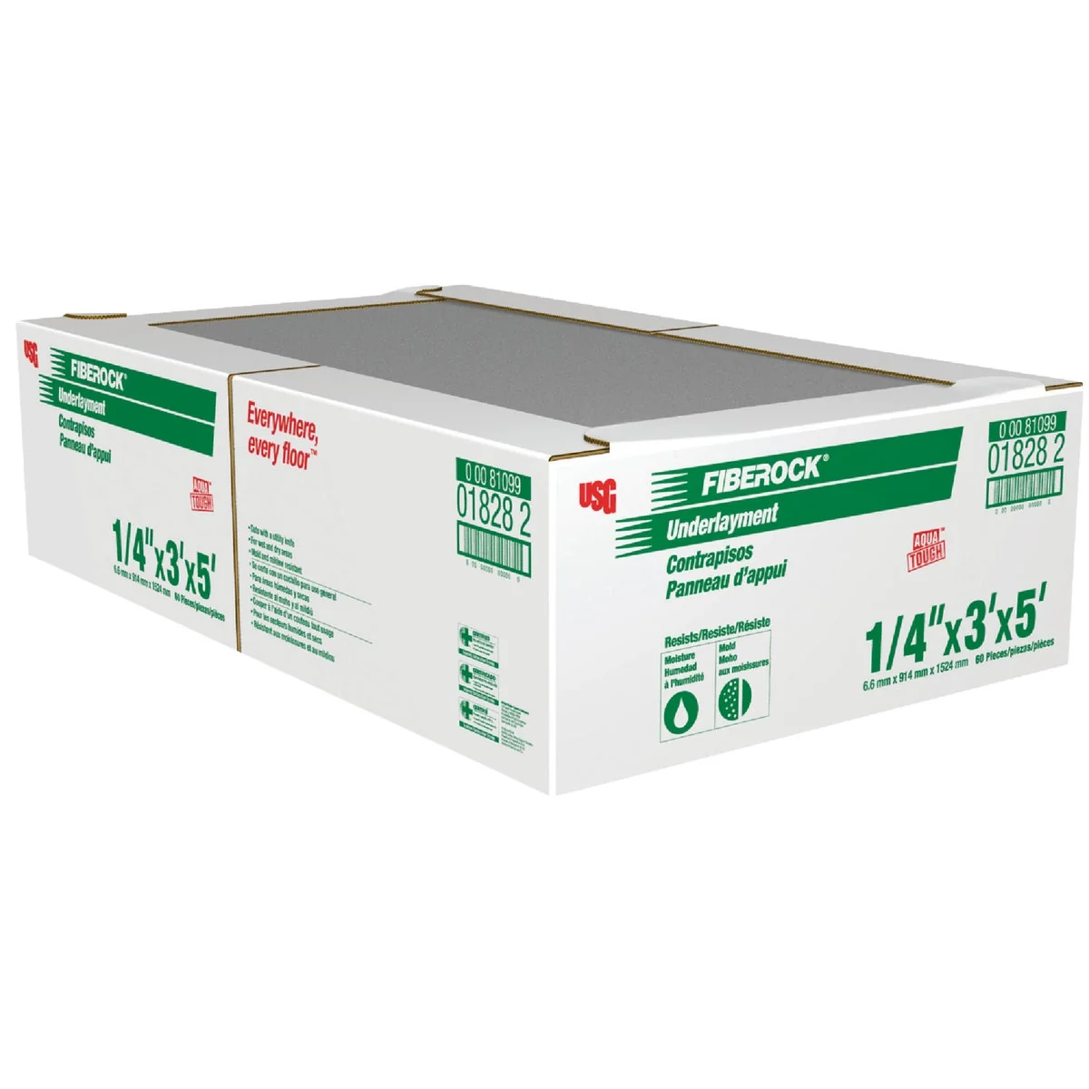 Official Fiberock Aqua-Tough 1 4 In. x 3 Ft. W. x 5 Ft. L. Underlayment Exclusive