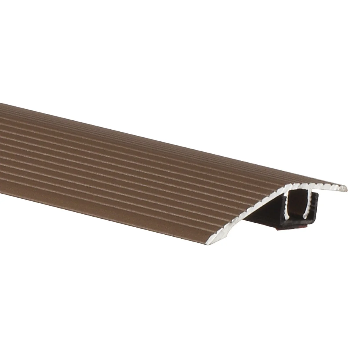 Safe Frost King Satin Cocoa 1-3 16 In. W x 36 In. L Aluminum Reducer Floor Transition Long-Lasting