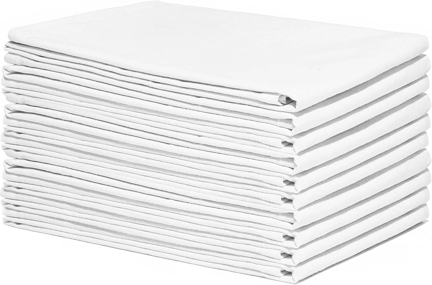 Natural Bulk Tea Towels 50 Pack Solid