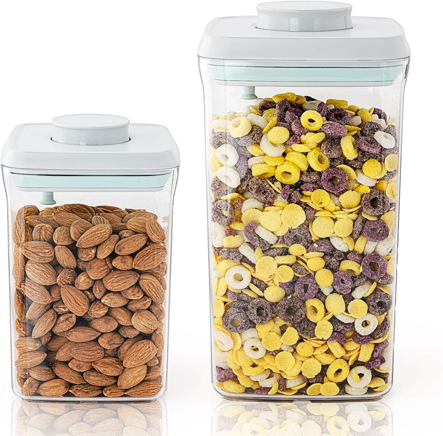 Contemporary 2 Pack Pop-Top Airtight Food Storage Containers 2.0 Qt amp 0.9 Qt Optimized
