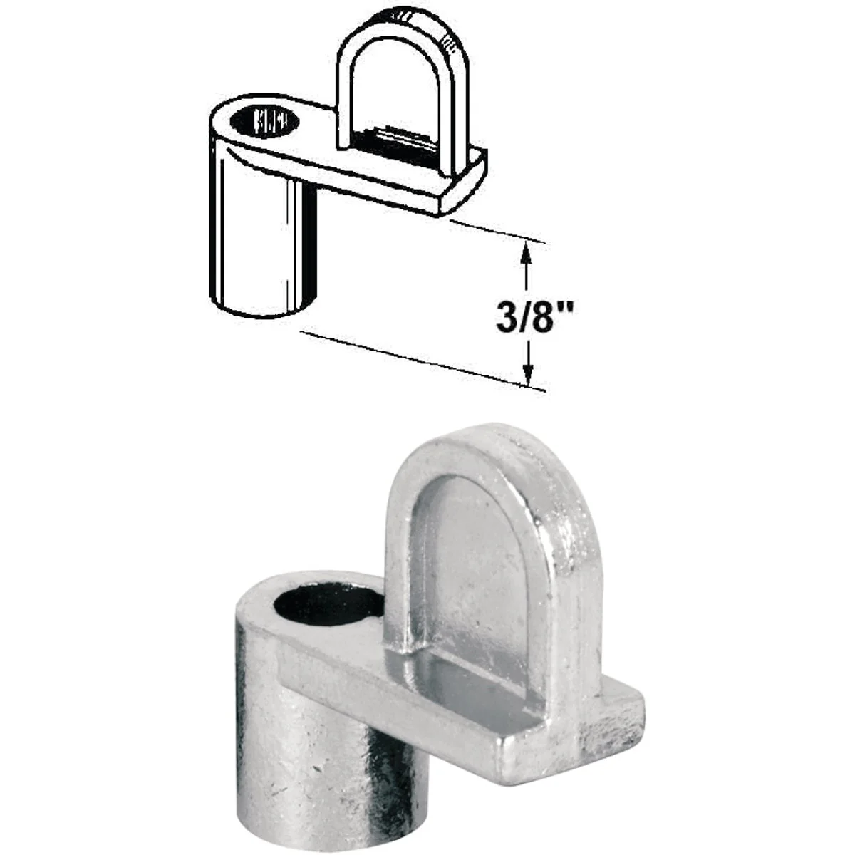World-Class Prime-Line 3 8 In. Mill Swivel Die-cast Screen Clips With Screws 12 Count Long-Lasting
