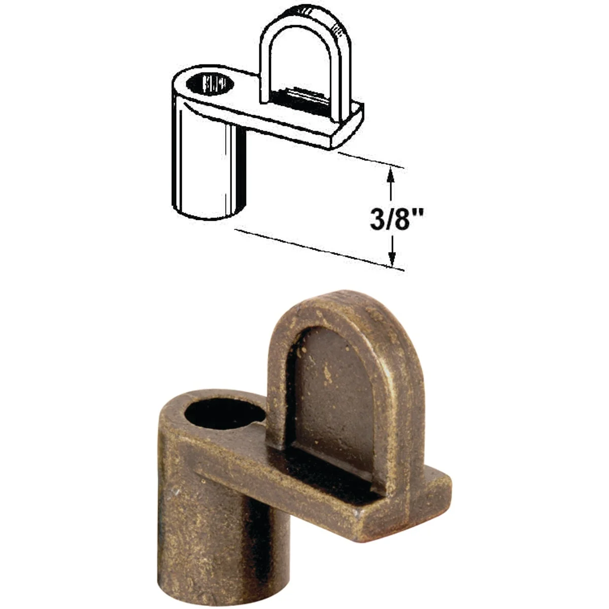 Proven Prime-Line 3 8 In. Bronze Swivel Die-cast Screen Clips With Screws 12 Count Elite
