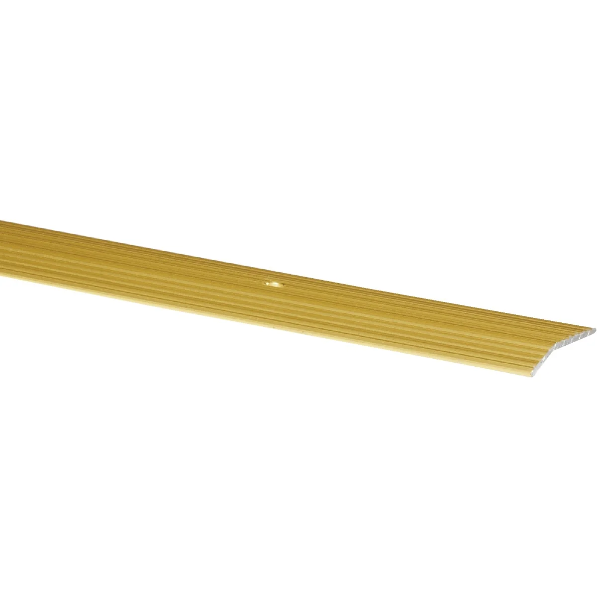 Reliable M-D Satin Brass Fluted 1-3 8 In. x 3 Ft. Aluminum Carpet Trim Bar Wide High-End