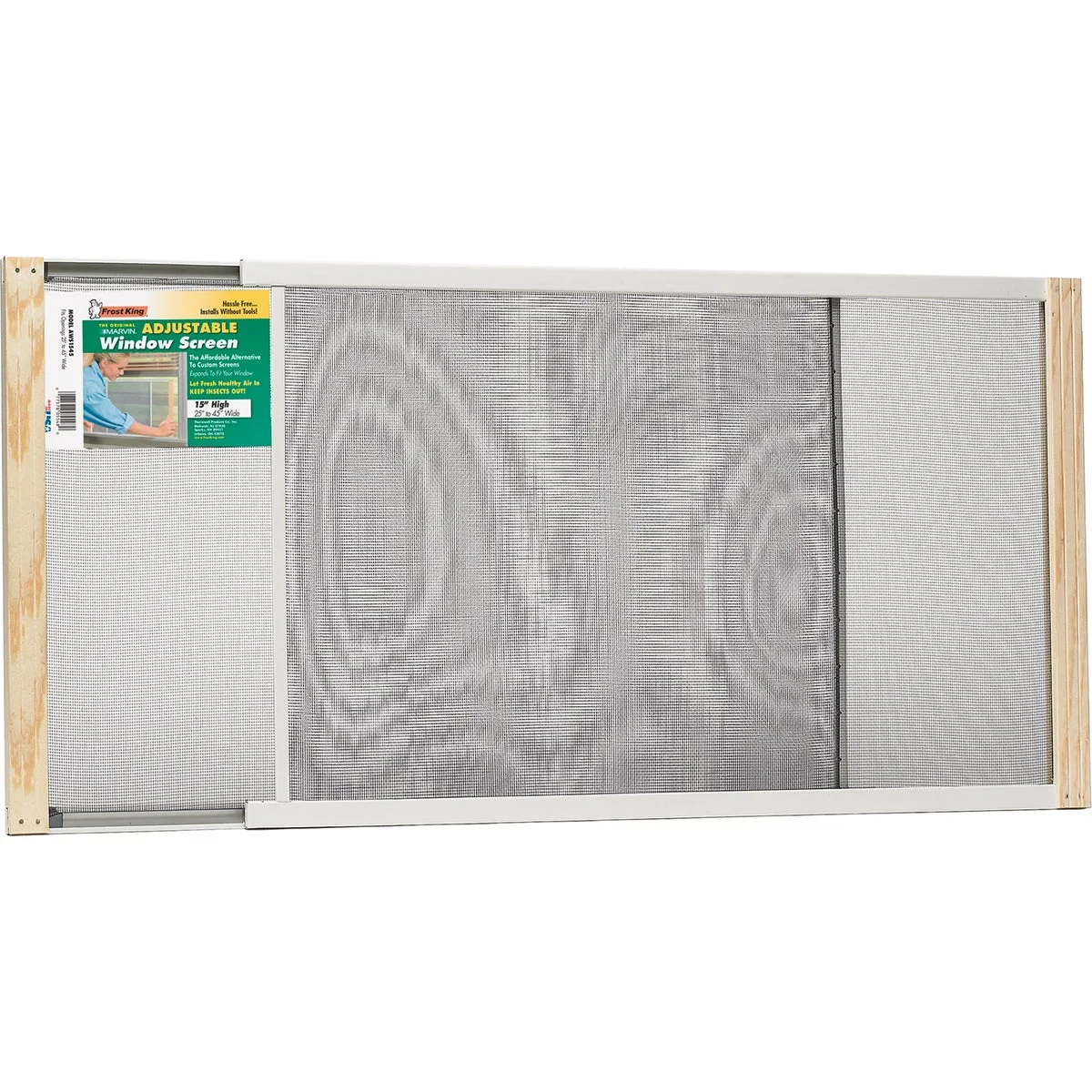 Minimalist W.B. Marvin 15 In. x 25-45 In. Adjustable Window Screens by Frost King Official