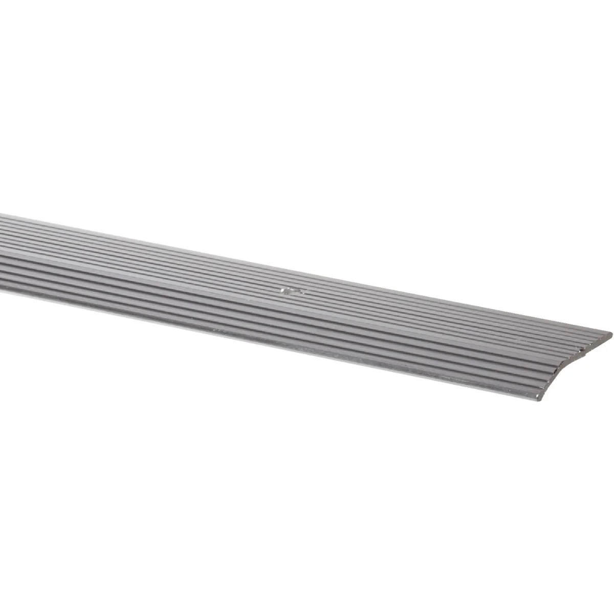 Optimized M-D Satin Silver Fluted 1-3 8 In. x 6 Ft. Aluminum Carpet Trim Bar Wide Premium Material