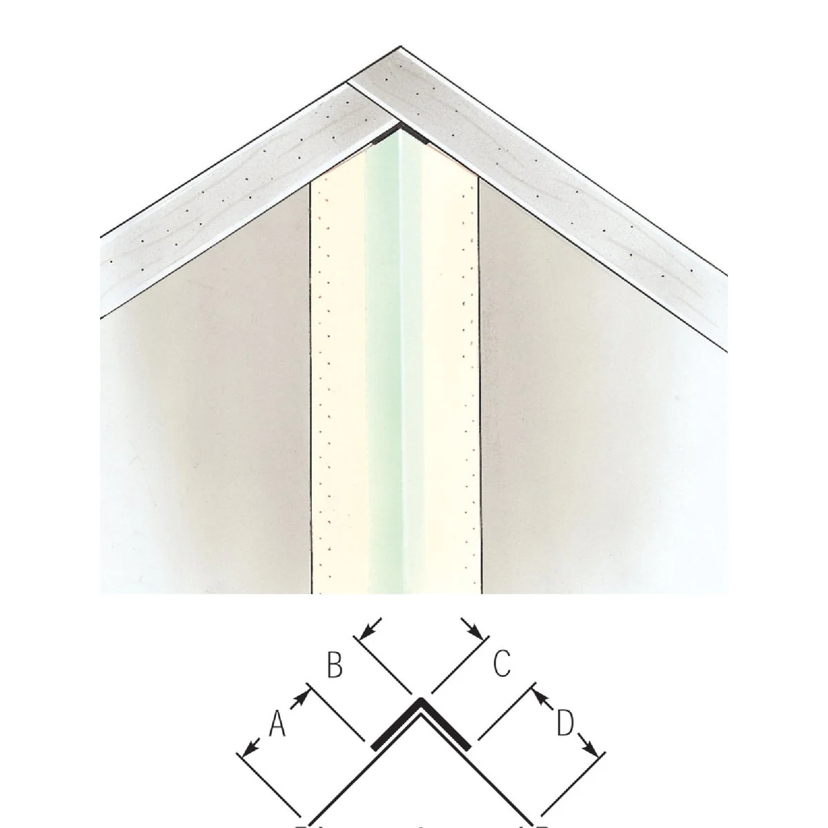 Enhanced Beadex 5 8 In. x 8 Ft. Paper Faced Metal Inside Drywall Corner Bead First-Class