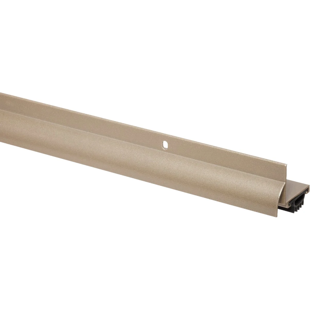 Sophisticated M-D 1.75 In. W. x 1.25 In. H. x 36 In. L. Satin Nickel Vinyl L-Shaped Door Bottom with Drip Cap for 1-3 8 1-3 4 In. Door Stylish
