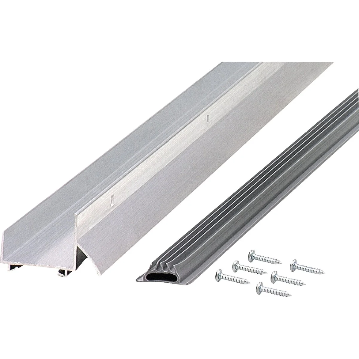 Enhanced M-D Ultra 2 In. W. x 1.5 In. H. x 36 In. L. Mill Vinyl U-Shaped Door Bottom with Drip Cap for 1-3 4 In. Door Clean