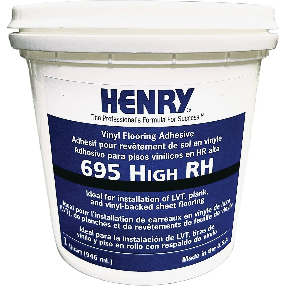 Trendy Henry 695 High RH Vinyl Floor Adhesive 1 Qt. Smart