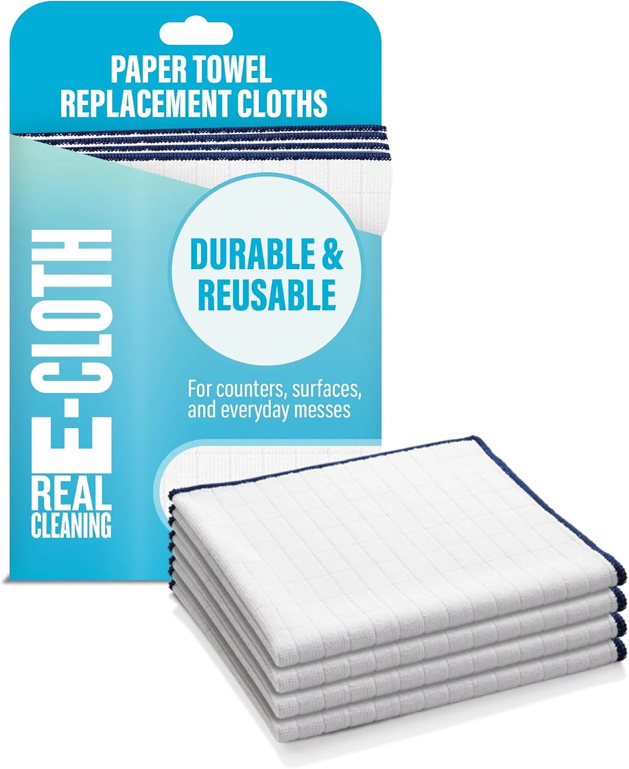 Superior E-Cloth Reusable Paper Towels Cloths - 4 Count Smooth