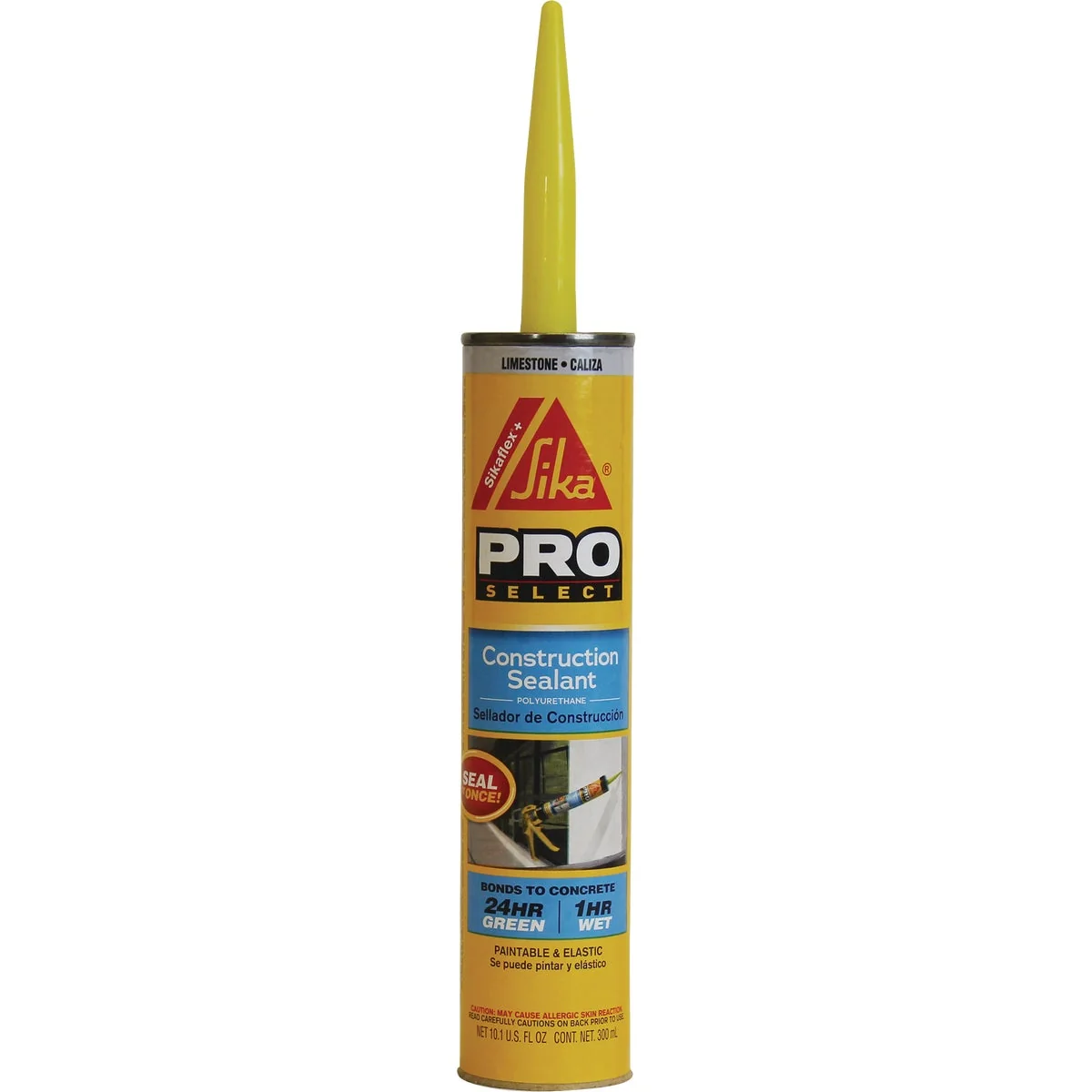Official Sikaflex Sika 10.1 Oz. Pro Select Construction Polyurethane Sealant Limestone Smooth