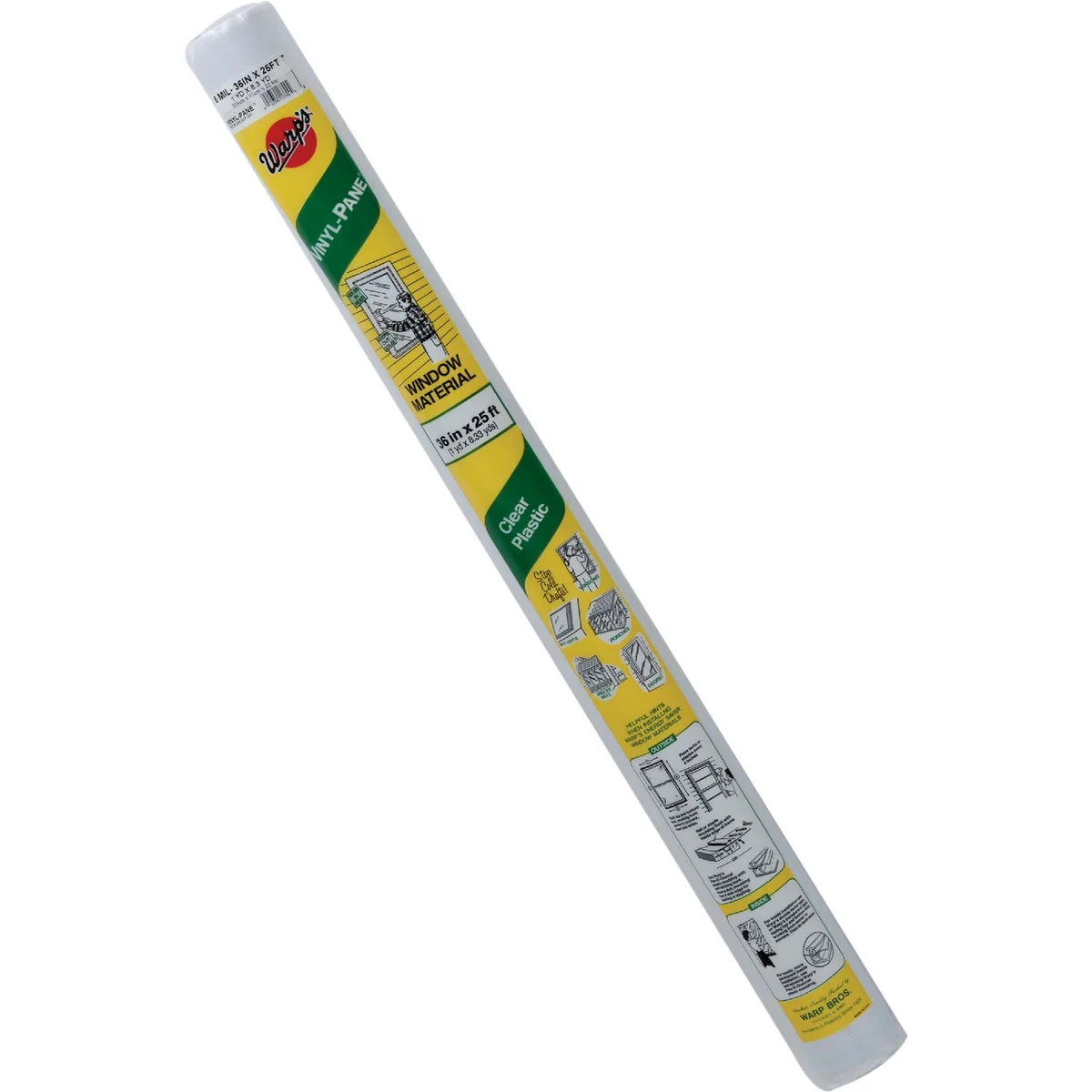 Detailed Warp's Vinyl-Pane 36 In. X 25 Ft. X 8 Mil. Clear Vinyl Sheeting Authentic