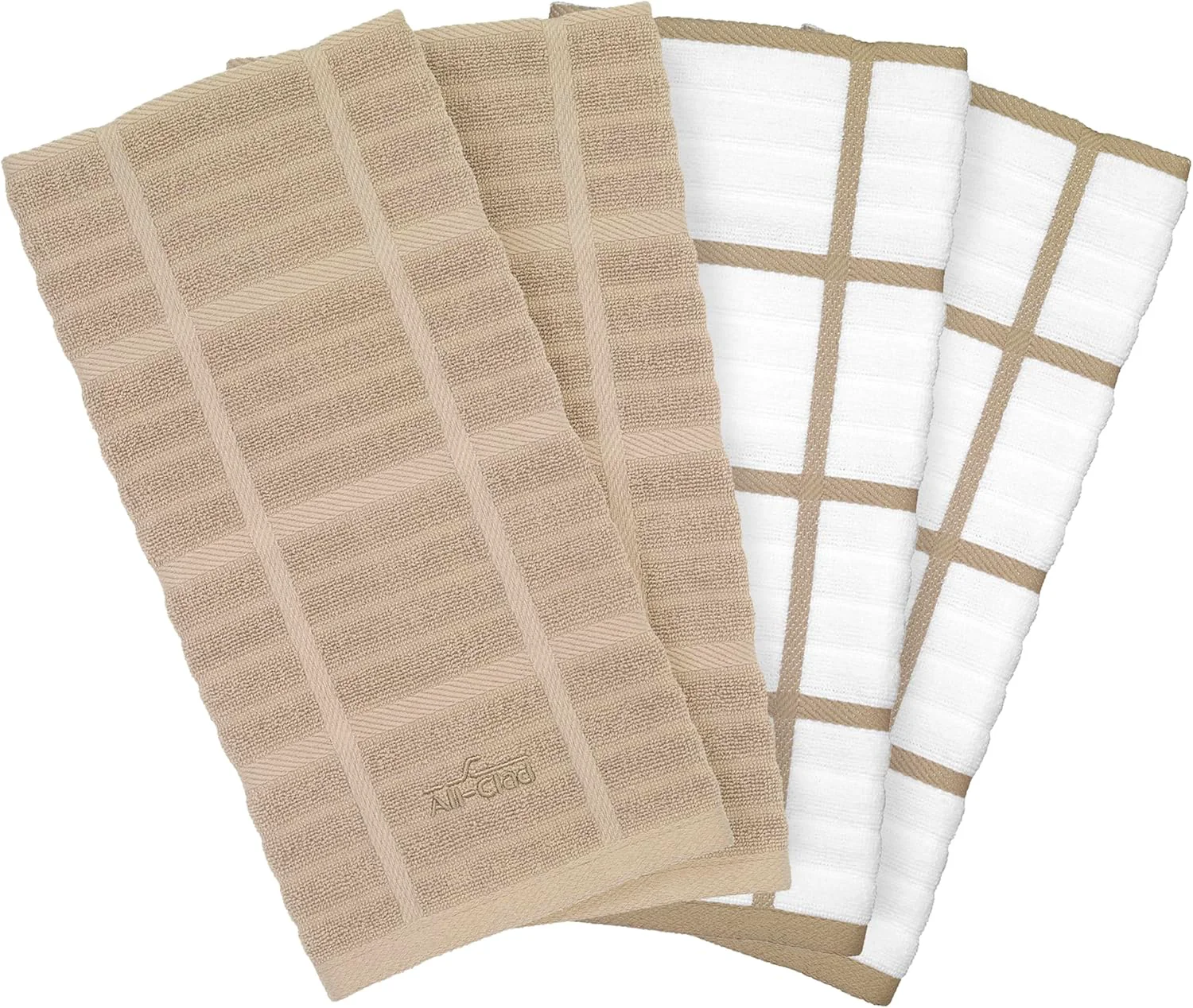 Reliable All-Clad Kitchen Towels Premium Absorbent Cotton 4-Pack Superior
