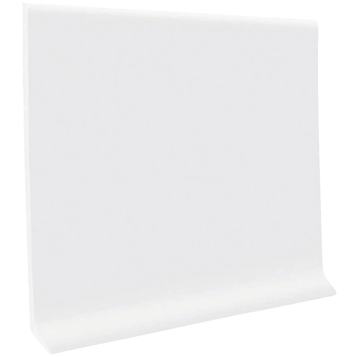 Functional Roppe 4 In. x 20 Ft. Roll Snow White Vinyl Self-Stick Wall Cove Base Solid