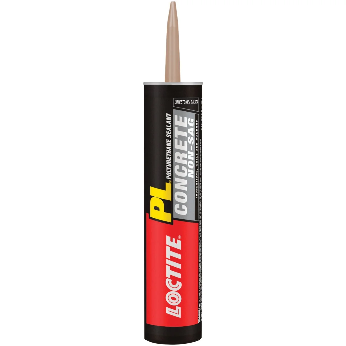 Environmentally Friendly Loctite Pl Self-Leveling Sealant 10 Oz Limestone Gray Concrete Sealant Pure