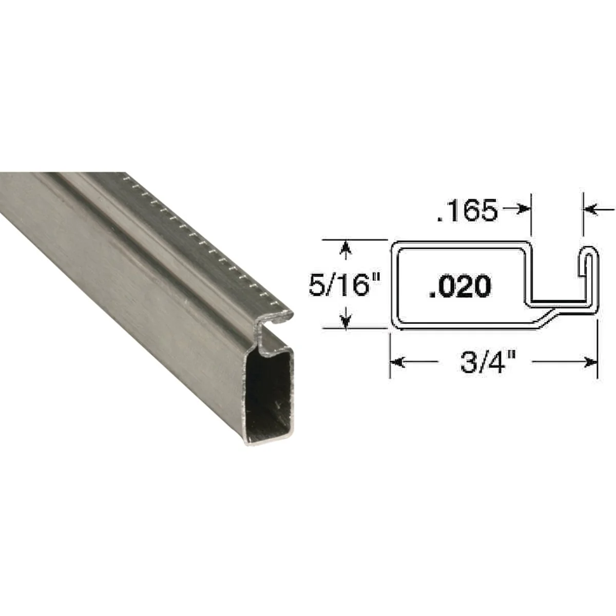 Convenient Prime-Line Make-2-Fit 3 4 x 5 16 x 72 Mill Aluminum Screen Frame Responsible