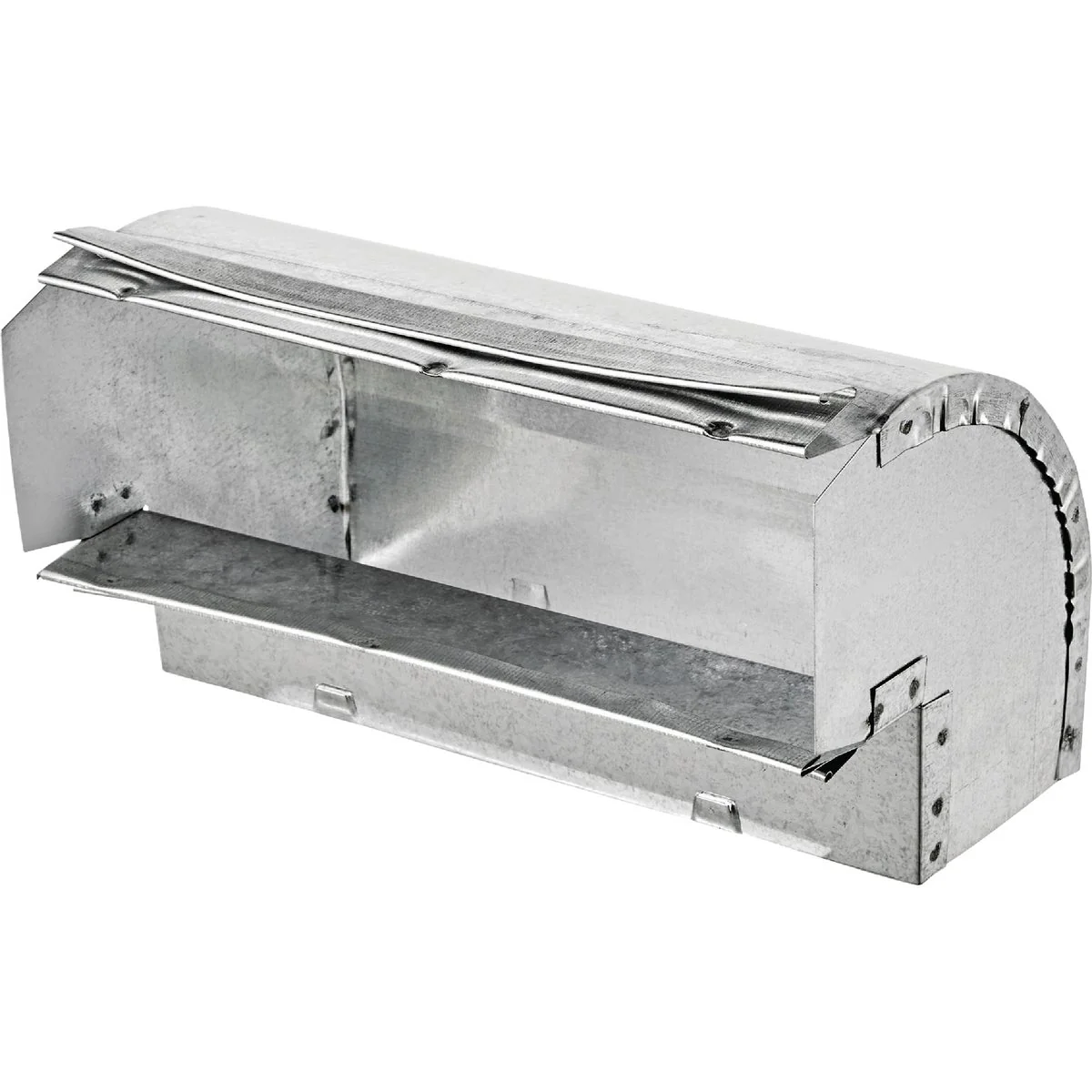 Responsible Lambro 3-1 4 In. x 10 In. Galvanized Flat Elbow Excellent