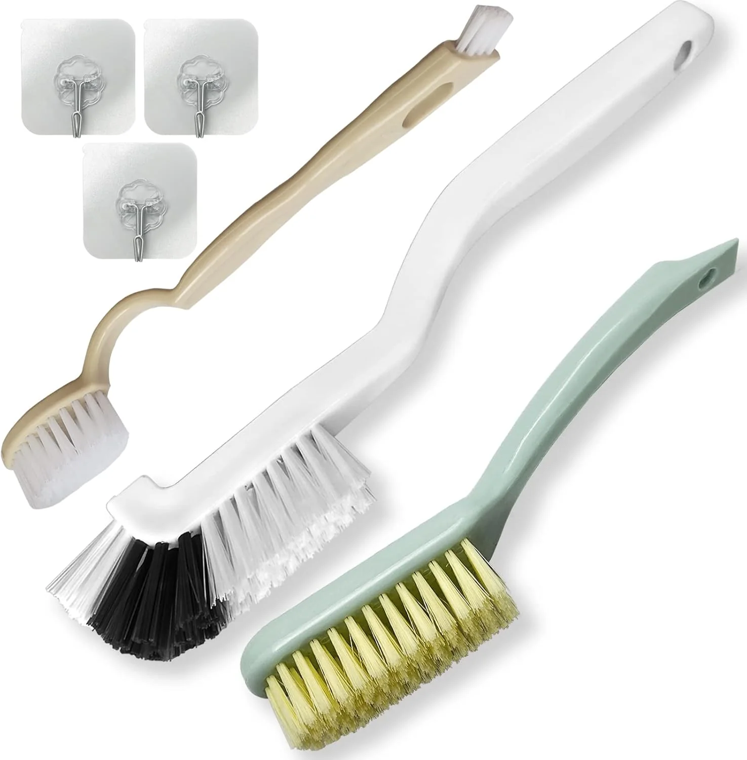 Convenient Cleaning Brush Shoe Kitchen Bottle Brush Sink Bathroom Household Dish Pot Pan Edge Corners Tile Lines Brush with Stiff Bristles Dependable