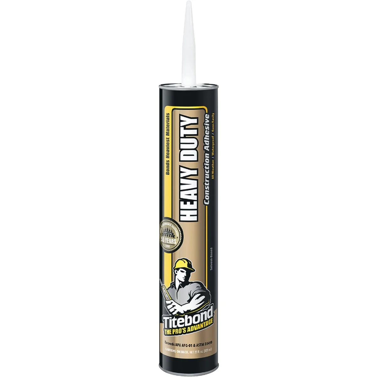 Exceptional Titebond 28 Oz. Heavy Duty Construction Adhesive Safe