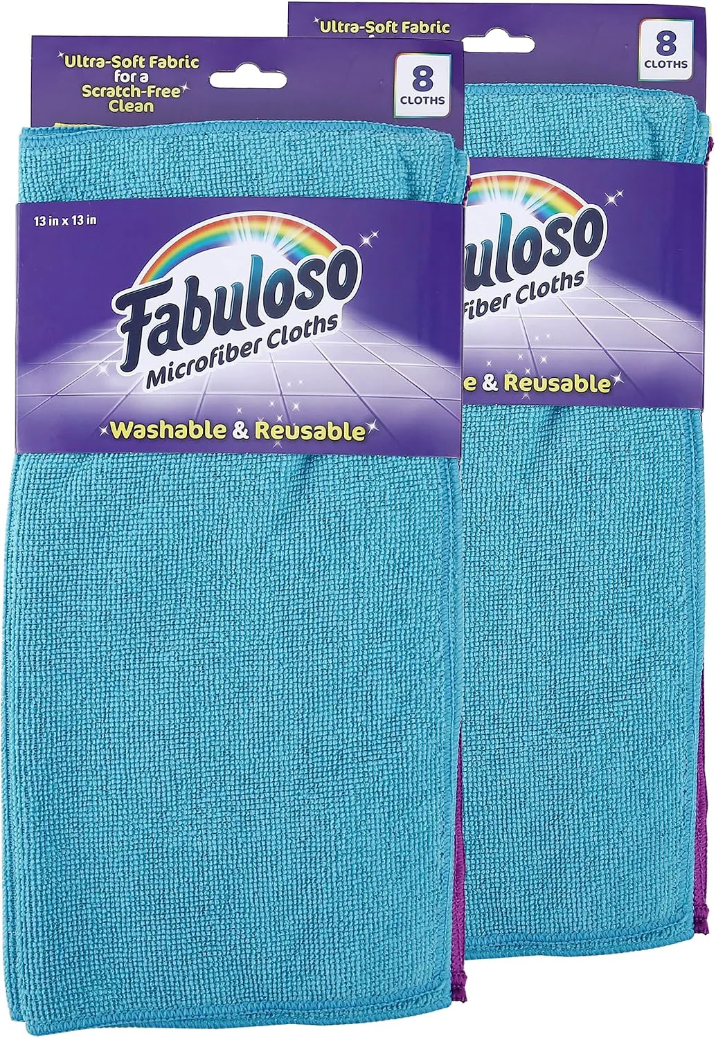Fine Crafted Fabuloso Microfiber Cleaning Cloths for Home amp Car 13x13 8 Ct 2-Pack Effective