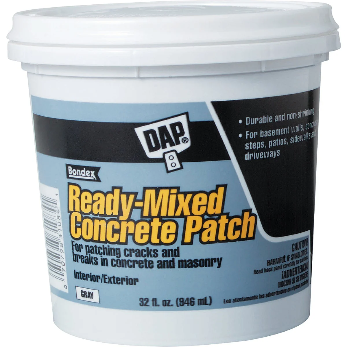 Expertly Made Dap Bondex 1 Qt Pre Mixed Gray Concrete Patch Original