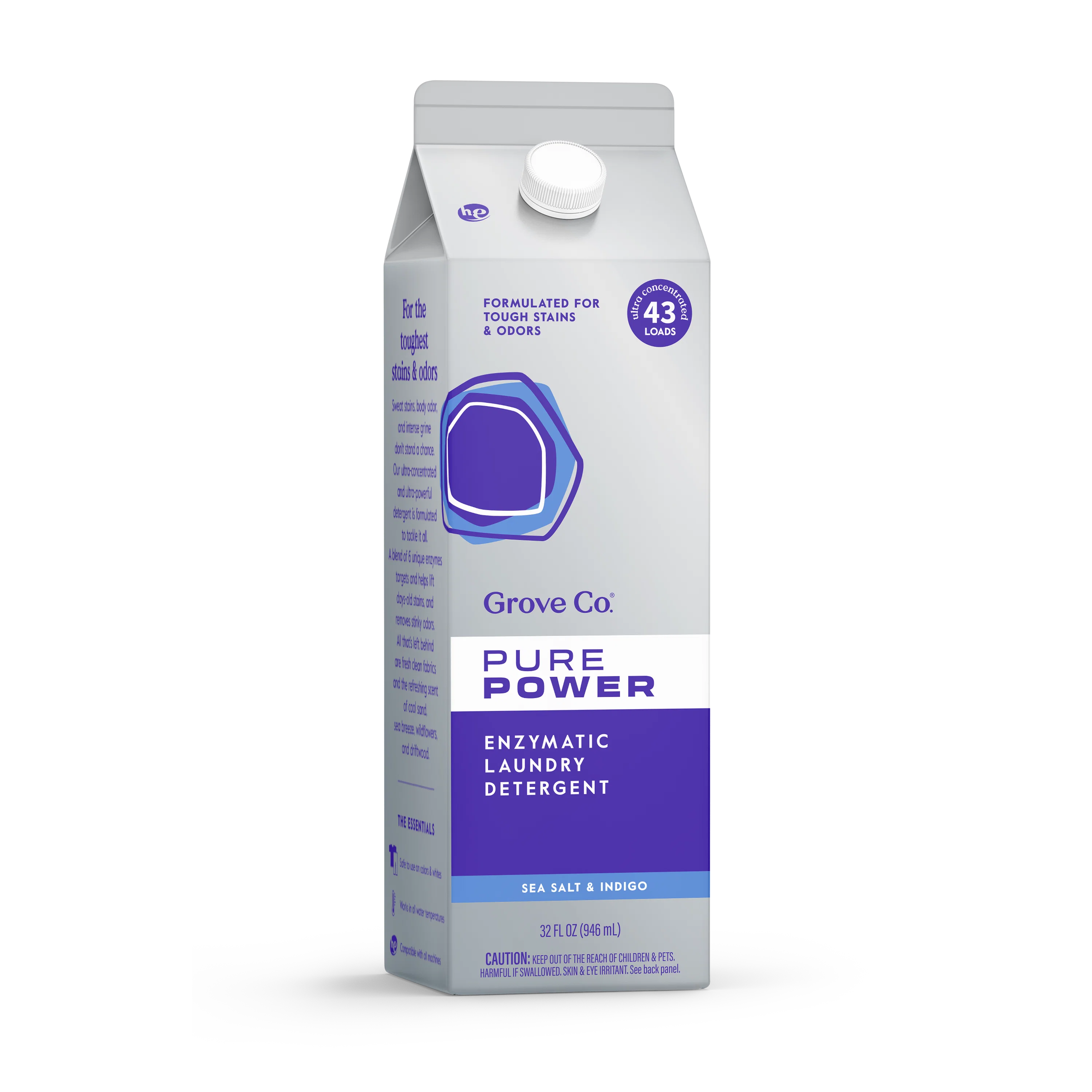 Lightweight Grove Co. Pure Power Laundry Detergent – Tackles Tough Stains Odors Trendy
