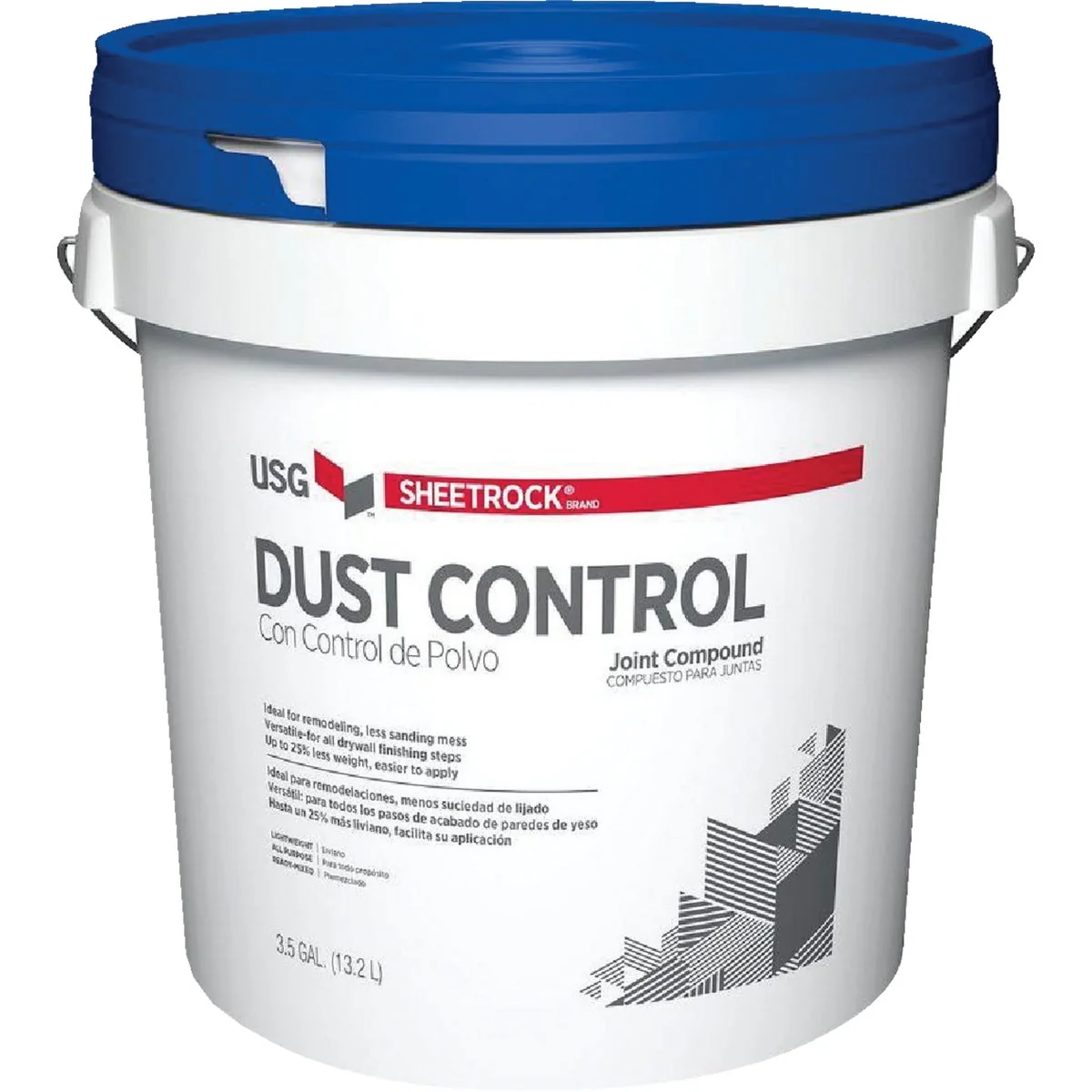 Classic Sheetrock 3.5 Gal. Pail Pre-Mixed Lightweight All-Purpose Dust Control Drywall Joint Compound Healthy