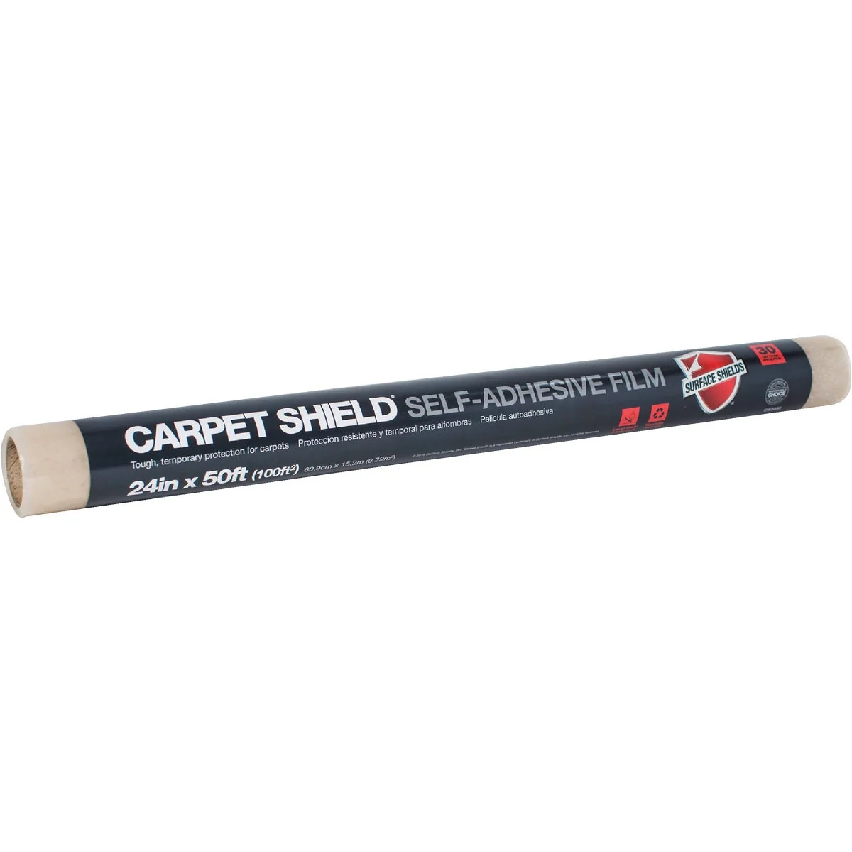 Comfortable Surface Shields Carpet Shield 21 In. x 30 Ft. Self-Adhesive Film Floor Protector Eco-Friendly