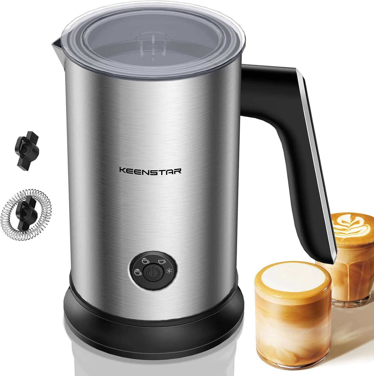 Innovative Electric Milk Frother Automatic Milk Steamer Warm or Cold Foam Maker for Coffee Cappuccino Latte Smart