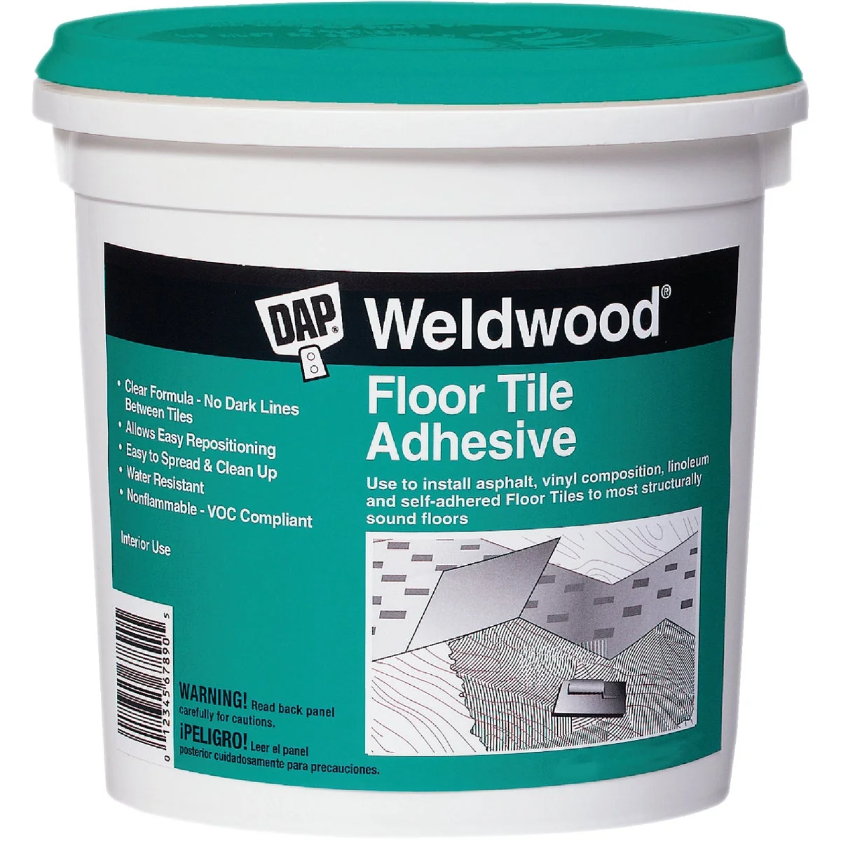Prestigious DAP Weldwood 1 Qt. Floor Tile Adhesive Professional