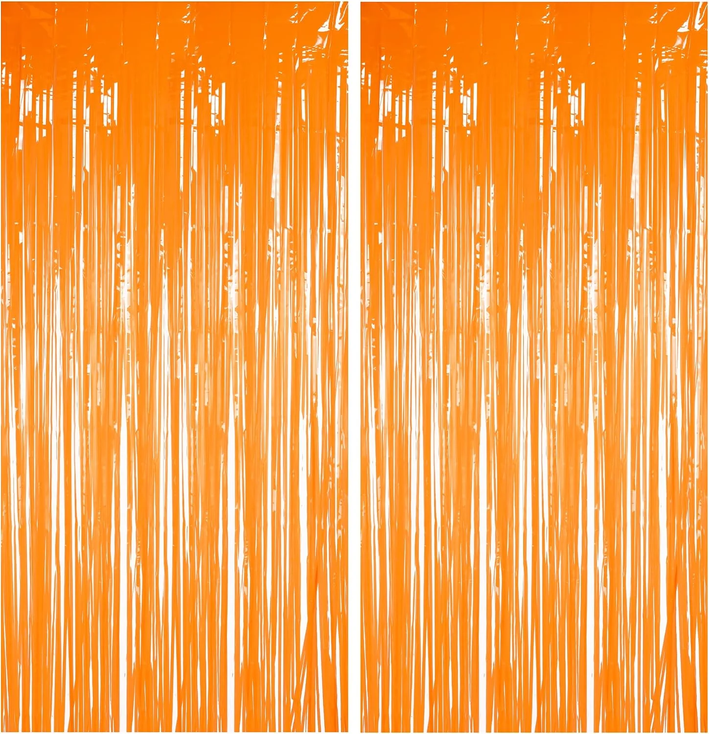 Convenient BRAVESHINE Orange Streamers Party Backdrop Halloween Decorations 2 Pack User-Friendly
