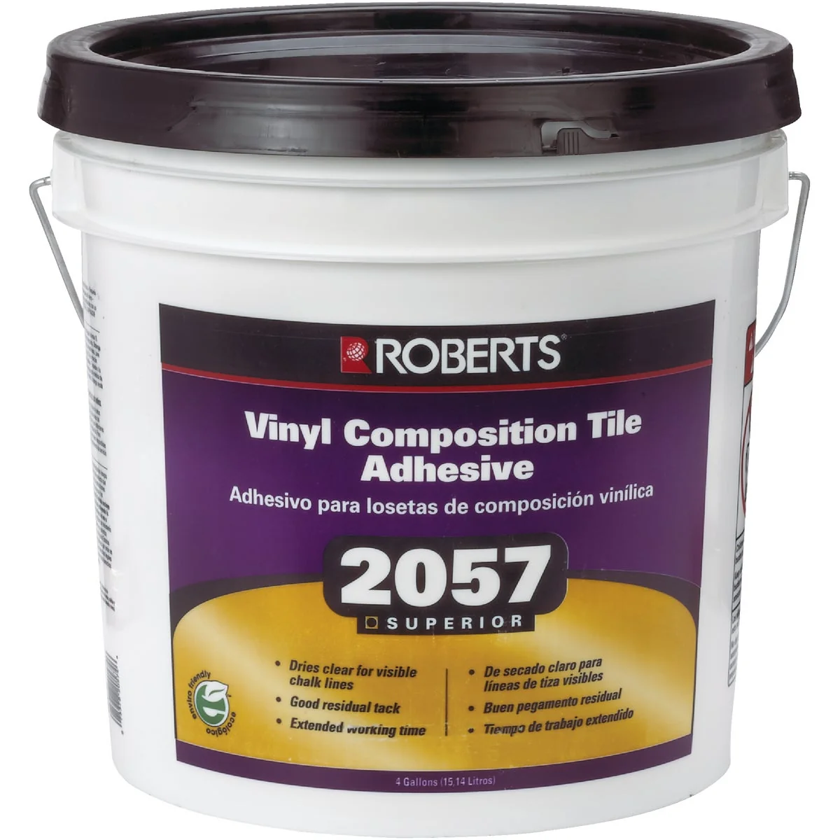 Certified Roberts 4 Gal. Clear Thin Spread Floor Tile Adhesive Long-Lasting