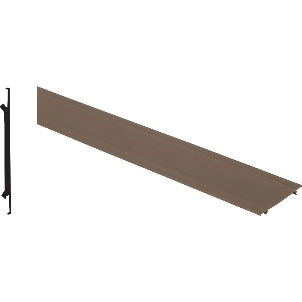 Unique Screen-Tight 3-1 2 In. W. x 8 Ft. L. Brown Vinyl Cap Component Fashionable