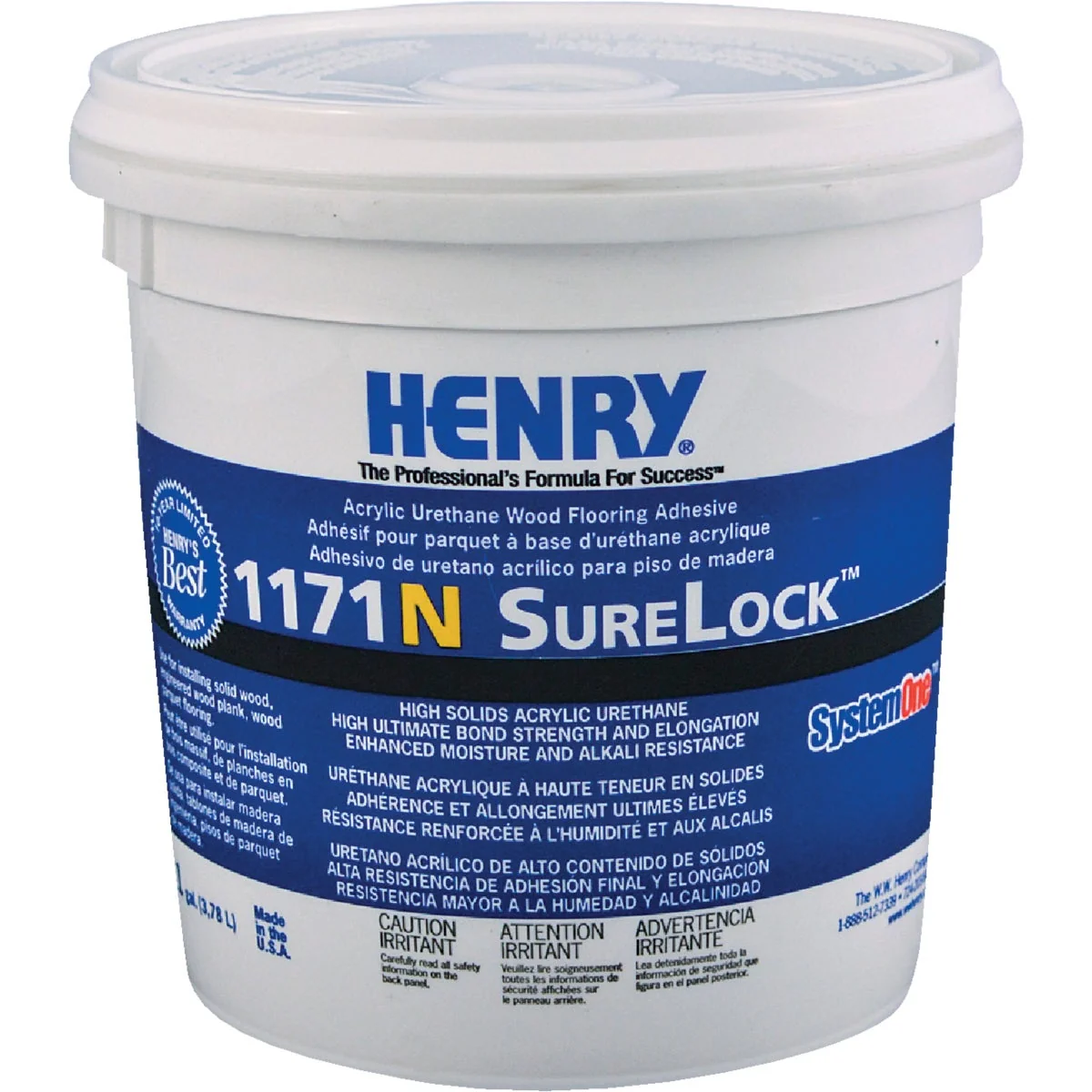 Powerful Henry SureLock Wood Floor Adhesive 1 Gal. Verified