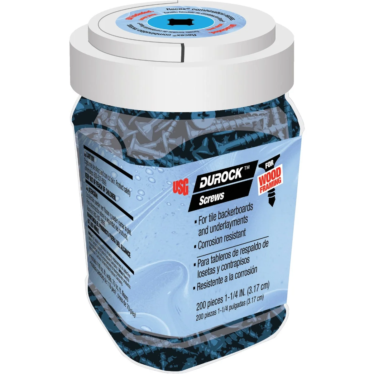 First-Class Durock 8 x 1-1 4 In. Wafer Structure Screw 200 Ct. Original