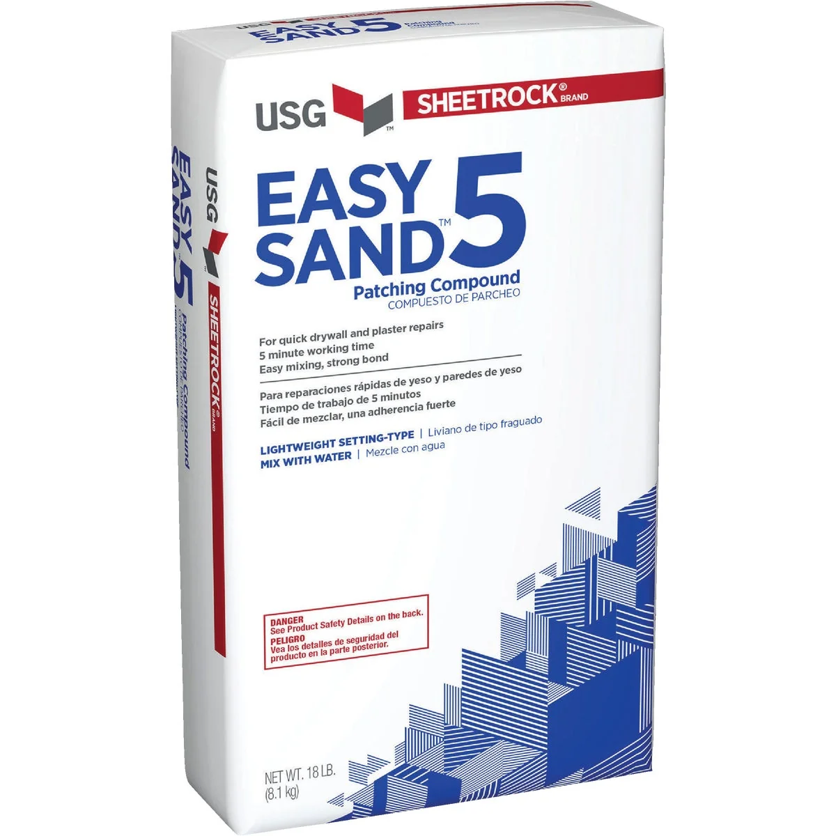 Environmentally Friendly Sheetrock Easy Sand 5 Lightweight Setting Type 18 Lb. Drywall Joint Compound Convenient
