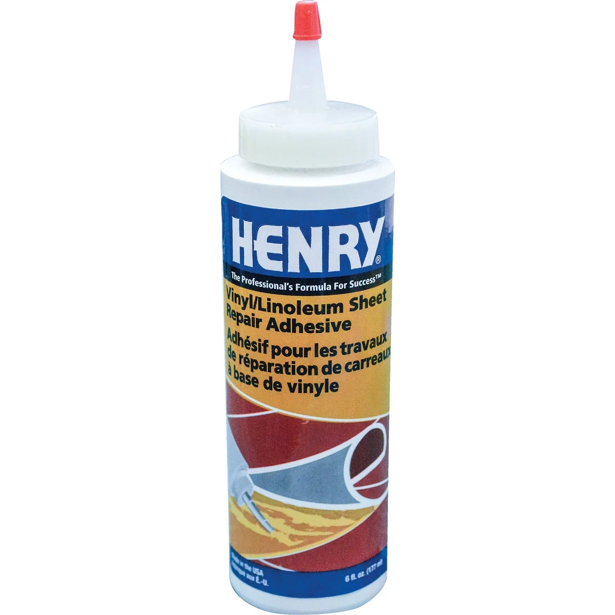 Innovative Henry Linoleum Vinyl Floor Adhesive Repair 6 Oz. Easy-to-Use