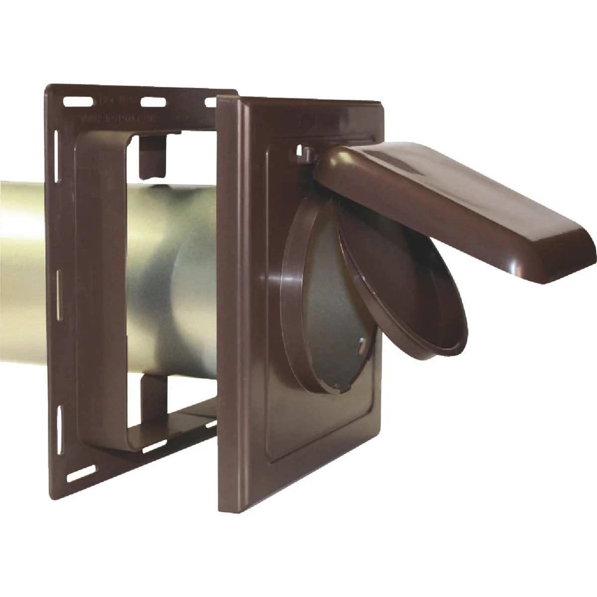 Genuine No-Pest 4 In. Brown Plastic J-Block Dryer Vent Hood Sophisticated