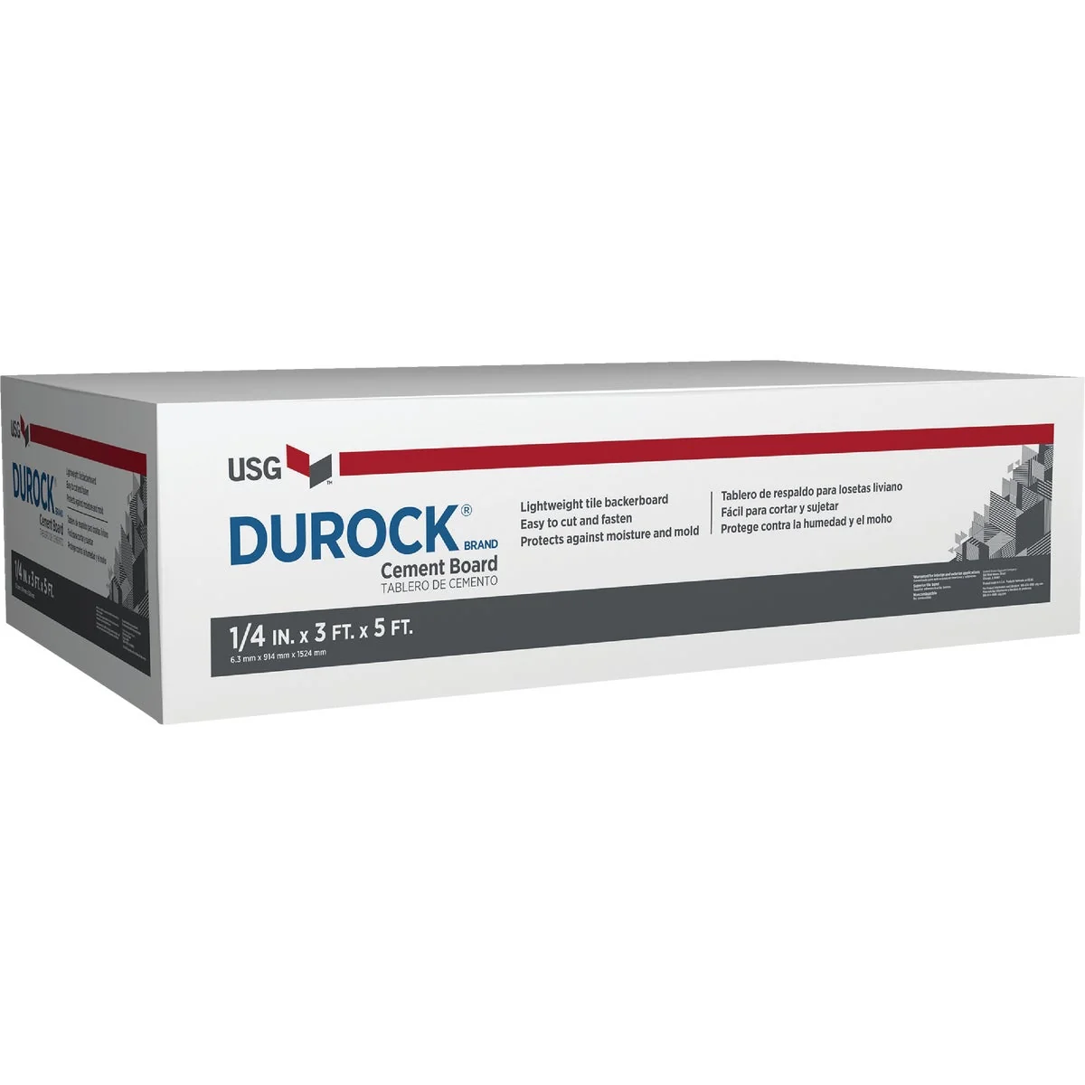 Responsible Durock 1 4 In. x 3 Ft. x 5 Ft. Interior Cement Board Selected