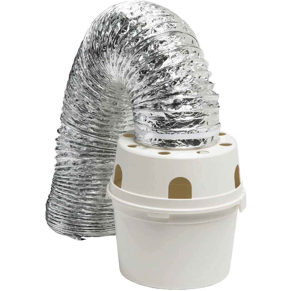 High-End Dundas Jafine White Indoor Electric Dryer Vent Kit 5-Piece Superior