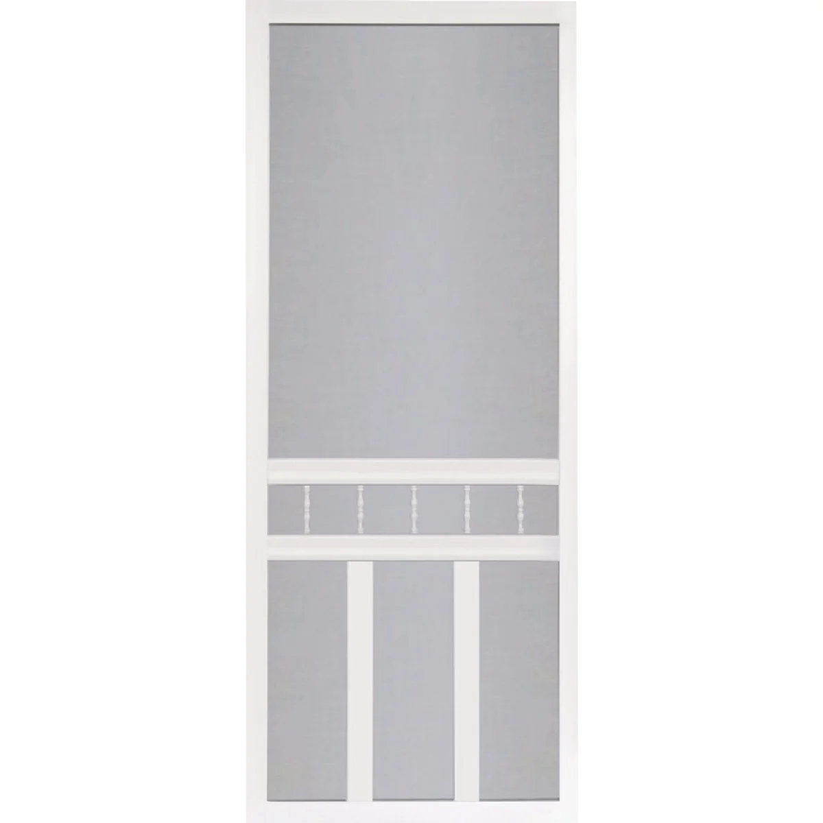 Safe Screen Tight Waccamaw 32 In. W x 80 In. H x 1 In. Thick White Vinyl Screen Door Smart