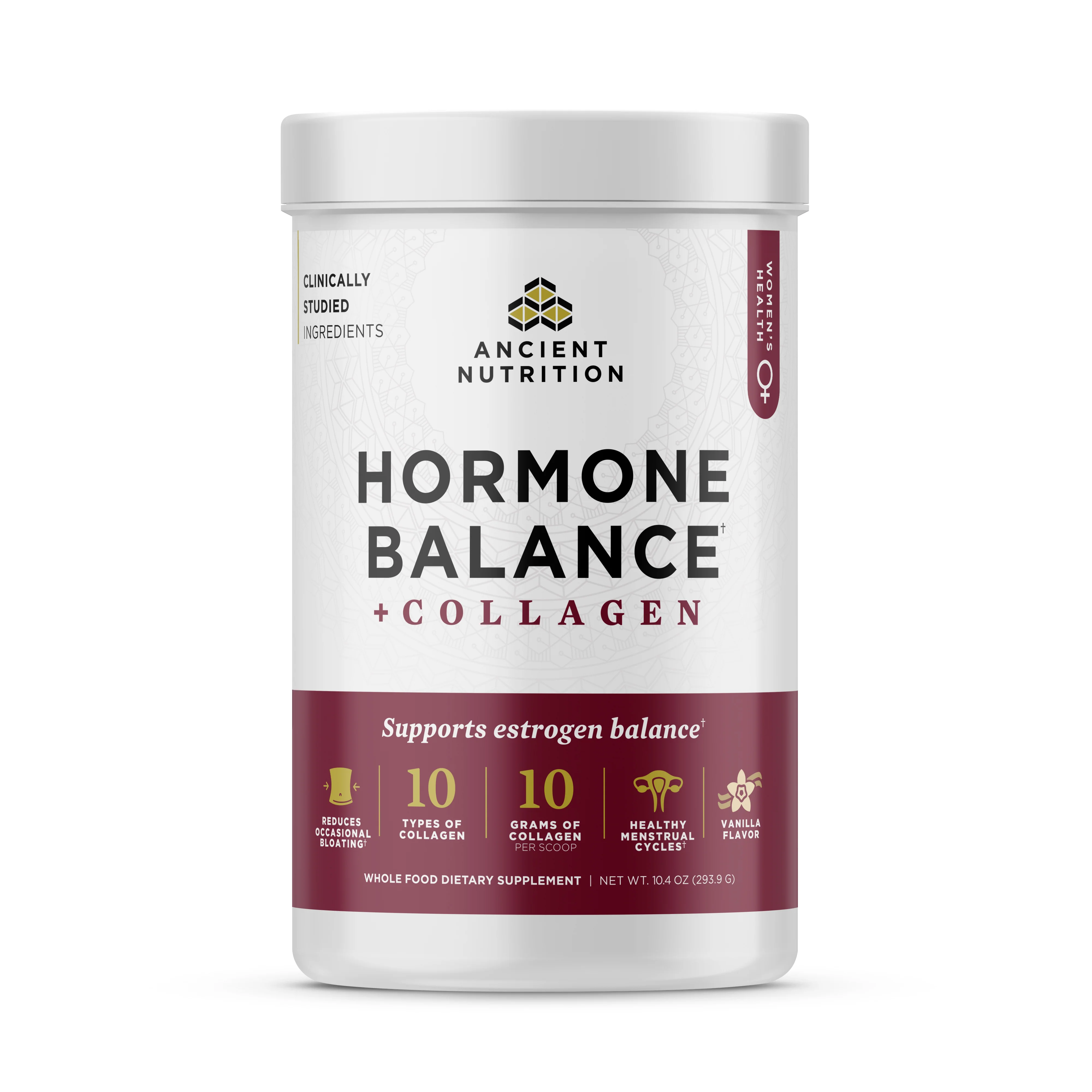 Certified Ancient Nutrition Hormone Balance Collagen Vanilla Powder Selected