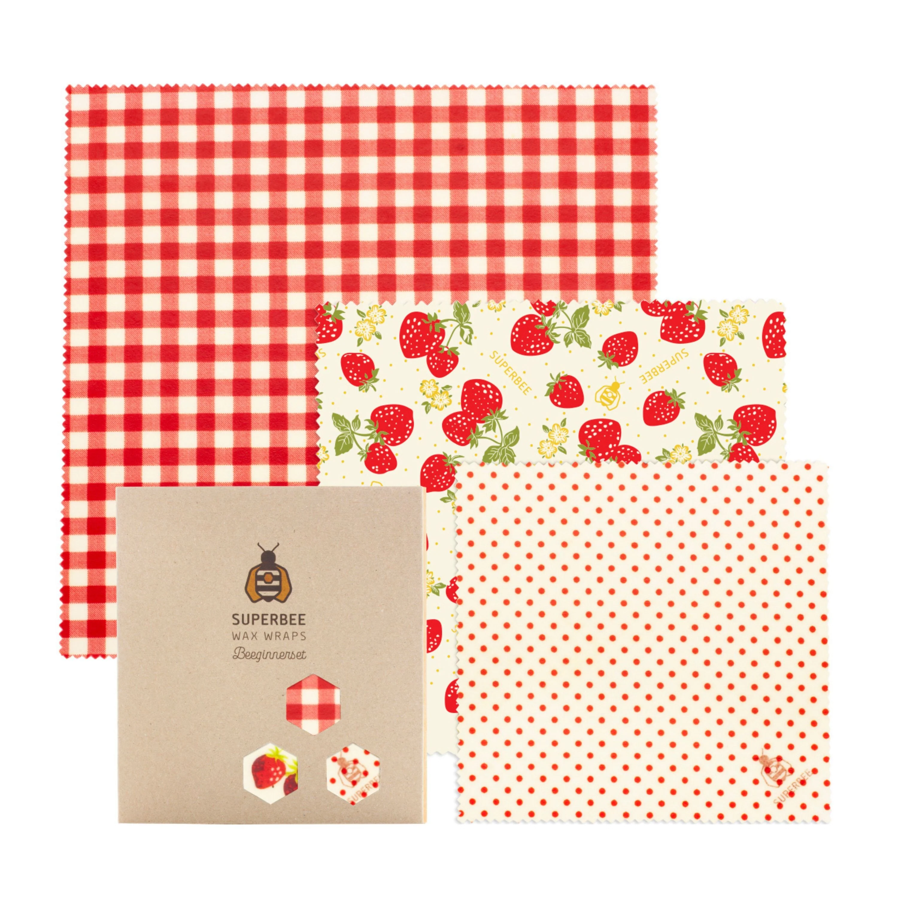 Secure SuperBee Beeswax Wrap Beeginner Set Original Design